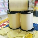 лента за балони цвят слонова кост магазин Кашонът Нощна Фиеста