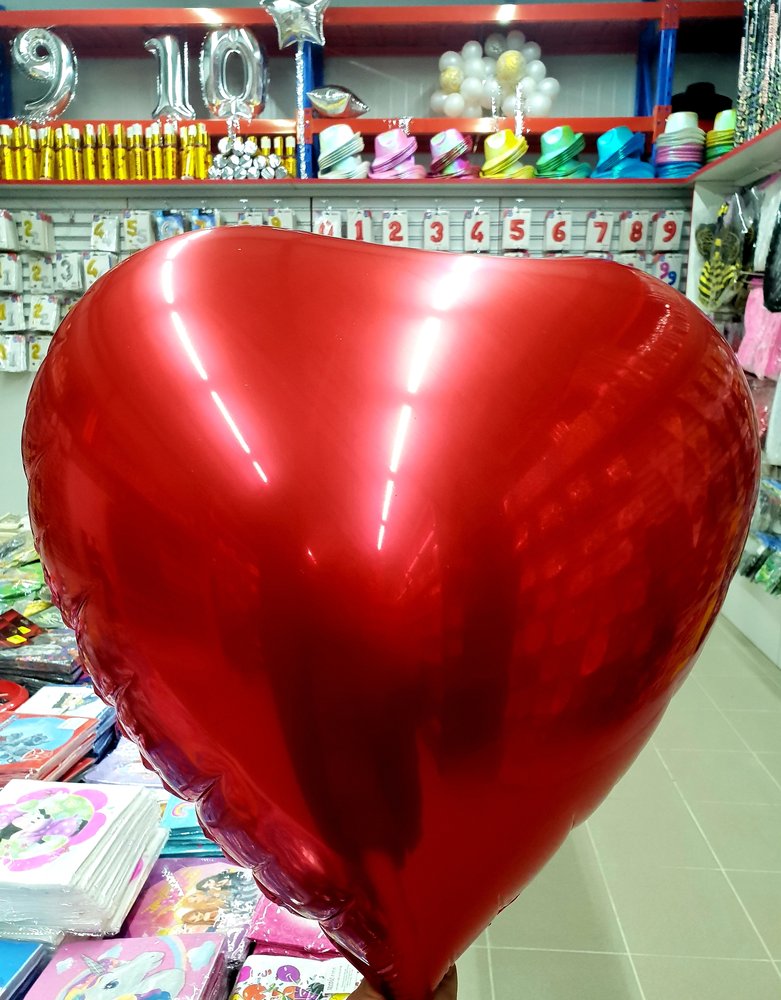 11661-1.jpg Фолиев Балон Гигантско Сърце - Image 1