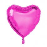 Фолиев Балон Цикламено Сърце