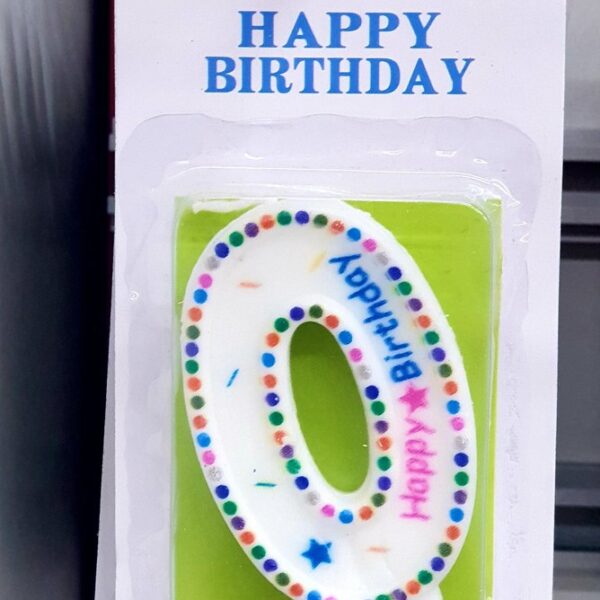 свещички за торта с надпис-Нощна фиеста-Кашонът