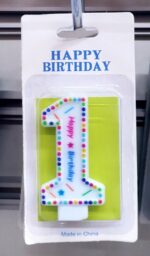 свещичка за торта с надпис Нощна Фиеста -Кашонът