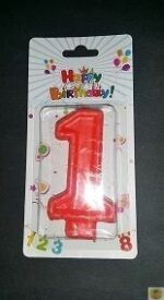 червена свещичка цифра Нощна фиеста Кашонът