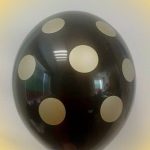 Балон с точки /черен/