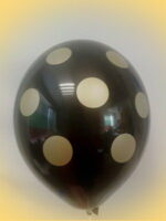 Балон с точки /черен/