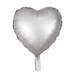 Фолиев Балон Сребърно Сърце/мат/