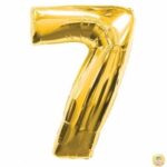 фолиев балон 80 см злато цифра 7 магазин Нощна Фиеста Кашонът