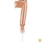 фолиев балон розово злото цифра 7 магазин Нощна фиеста Кашонът