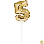 фолиев балон злато цифра 5 магазин Нощна Фиеста Кашонът