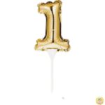 фолиев балон злато цифра 1 магазин Нощна фиеста Кашонът