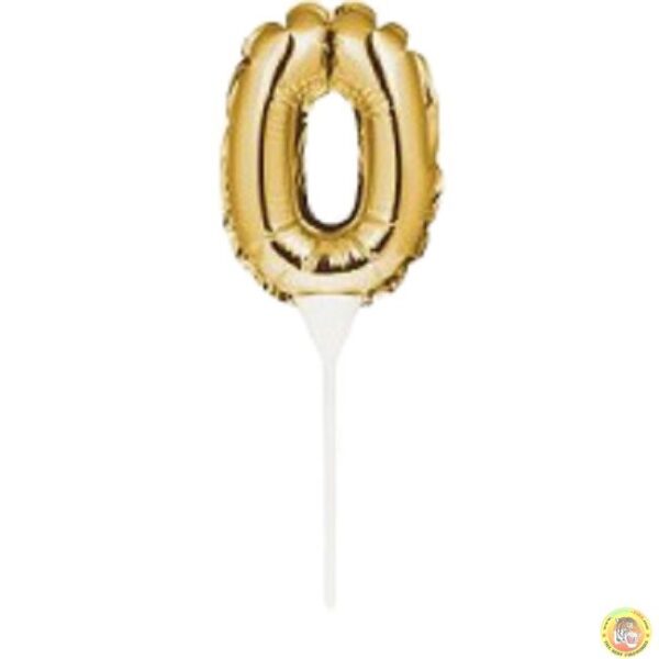 фолиев балон злато цифра 0 магазин Нощна Фиеста