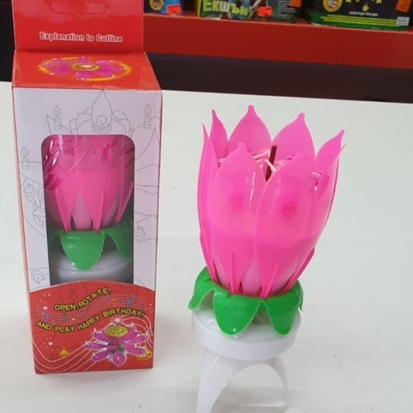 свещичка за рожден ден музикална голяма Нощна Фиеста Кашонът