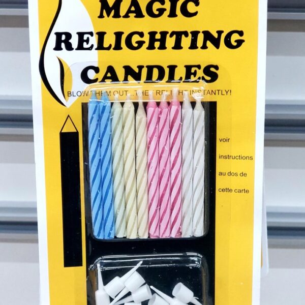 свещички за торта с негаснещ пламък Нощна Фиеста Кашонът