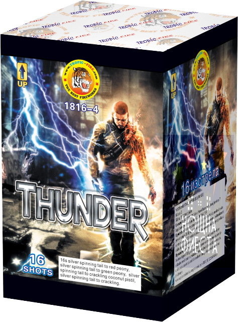 134 фойерверки пиробатерии Нощна фиеста Кашонът