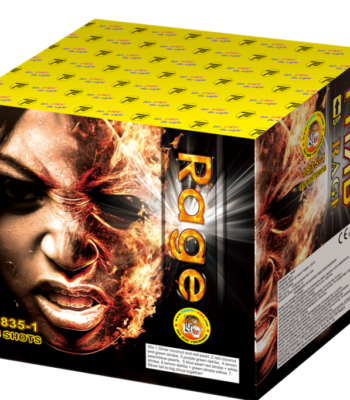 Пиробатерия Гняв в магазин за фойерверки Кашонът