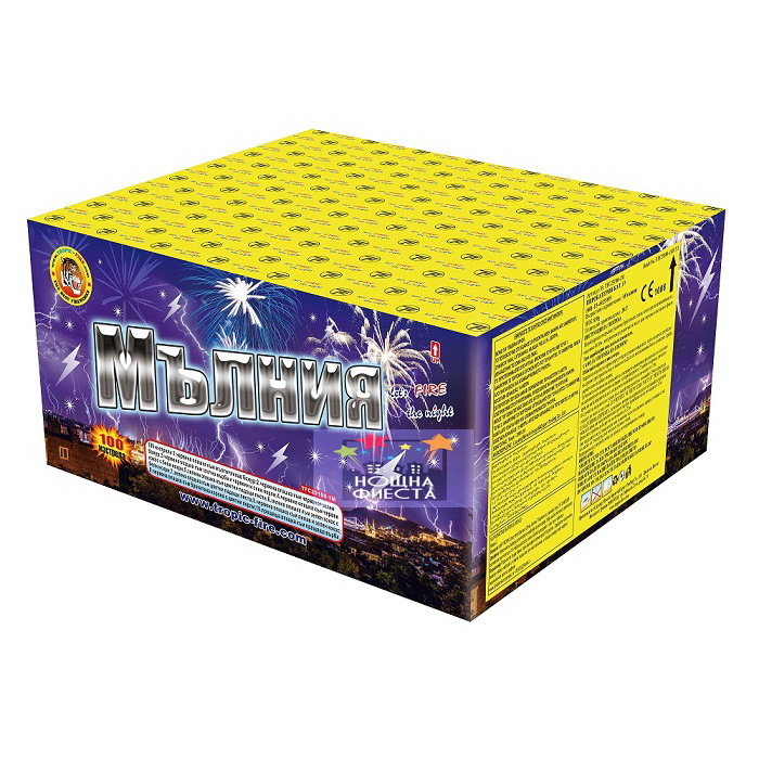204 фойерверки пиробатерии Нощна фиеста Кашонът