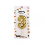 Парти свещичка - цифра/злато,сребро/ - Image 4