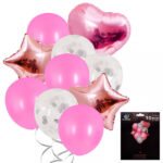 Комплект балони розови Нощна фиеста Кашонът