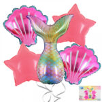 комплект фолиеви балони Русалка Нощна фиеста Кашонът