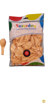 балони Макарон латекс цвят праскова Нощна фиеста Кашонът