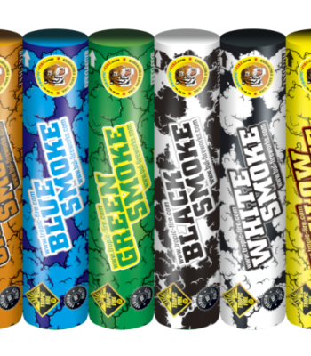 фойерверки димки цветен пушек Нощна фиеста Кашонът