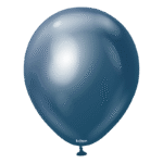 Kalisan малkи кръгли хром балони тъмносини 5", 100 бр.