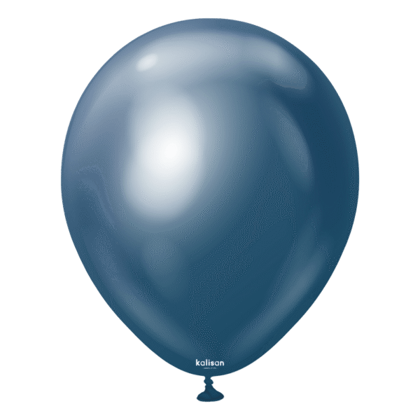 Kalisan малkи кръгли хром балони тъмносини 5", 100 бр.