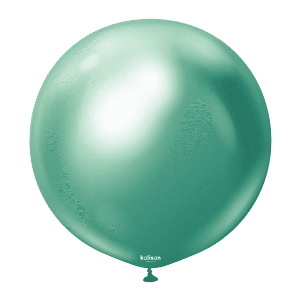 Kalisan кръгъл зелен хром балон 18"