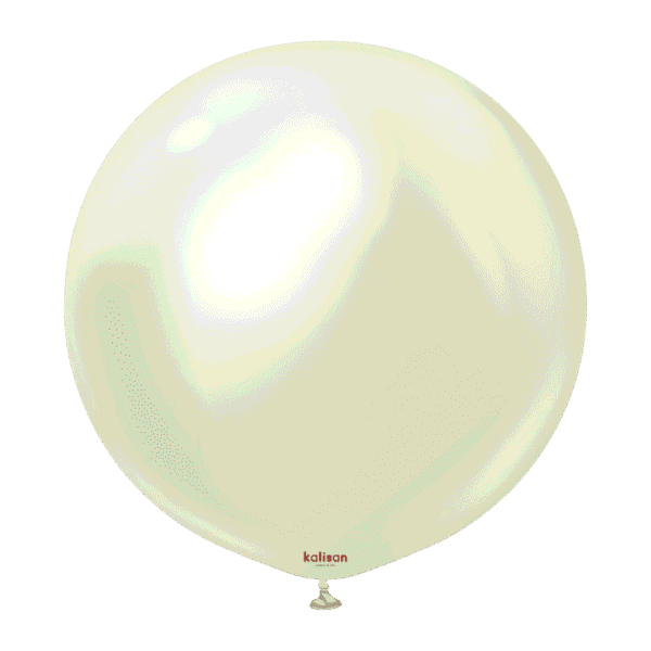 Kalisan кръгъл светлозелено-златист хром балон 18"