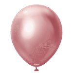 Kalisan кръгли розови хром балони 12", 50 бр.