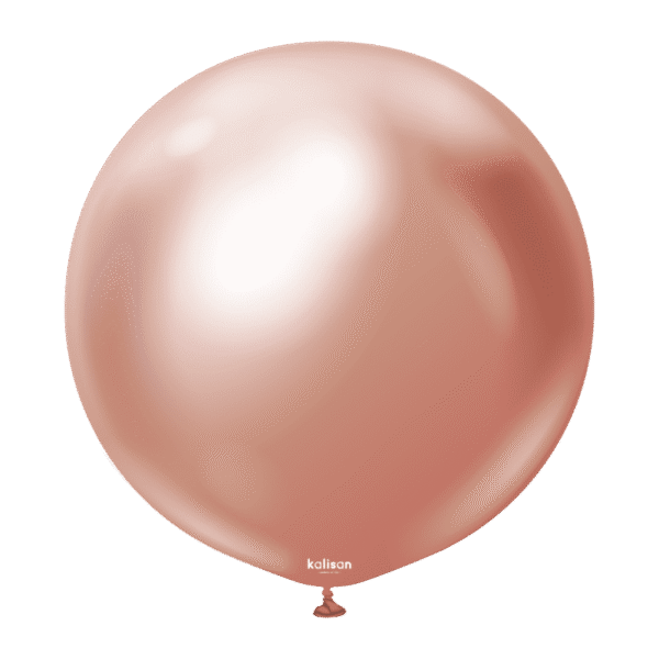 Kalisan кръгъл розово злато хром балон 18", 1 бр.