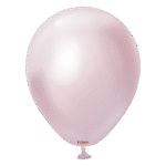 Kalisan кръгли светлорозово злато хром балони 12", 50 бр.