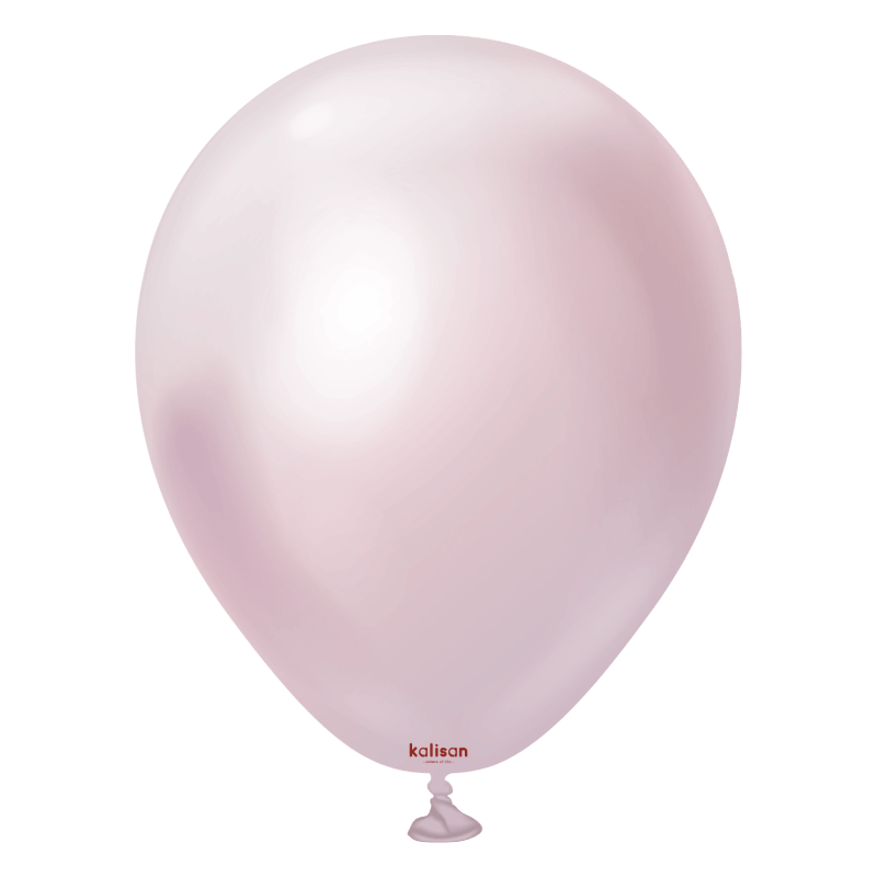 Kalisan-chrome-balloon-rosegold-light-12-50 Kalisan кръгли светлорозово злато хром балони 12", 50 бр.