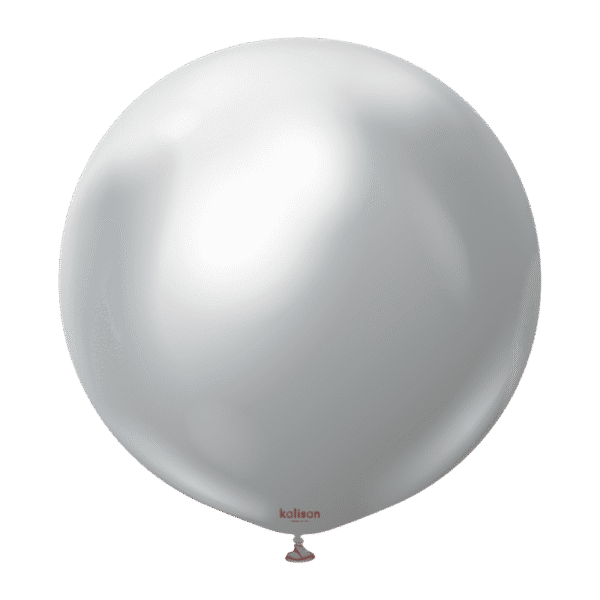 Kalisan кръгъл сребрист хром балон 18"