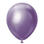 Kalisan кръгли виолетови хром балони 12", 50 бр.