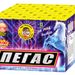 Пиробатерия Пегас фойерверки заря Нощна фиеста Кашонът