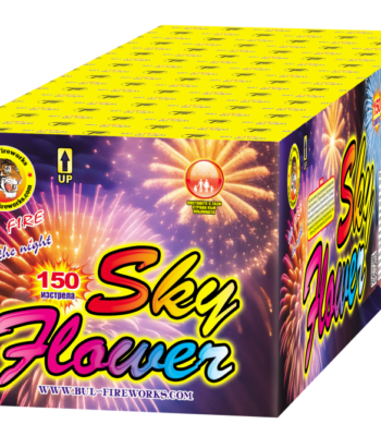 Пиробатерия SKY FLOWER фойерверки заря Нощна фиеста Кашонът