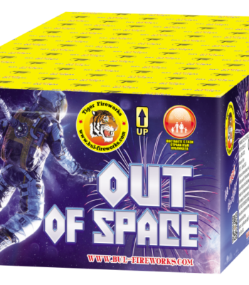 Пиробатерия OUT OF SPACE фойерверки заря Нощна фиеста Кашонът